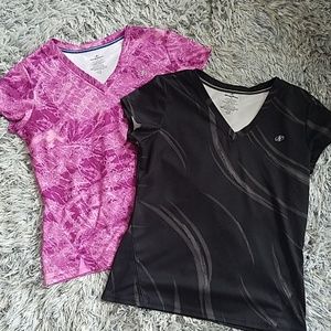 2 nordic track exercise shirts